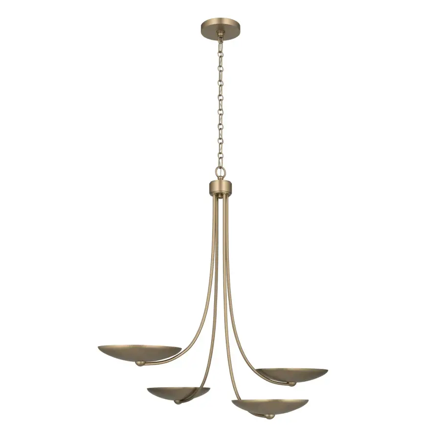 Palmela 4-Light Chandelier in Champagne Bronze