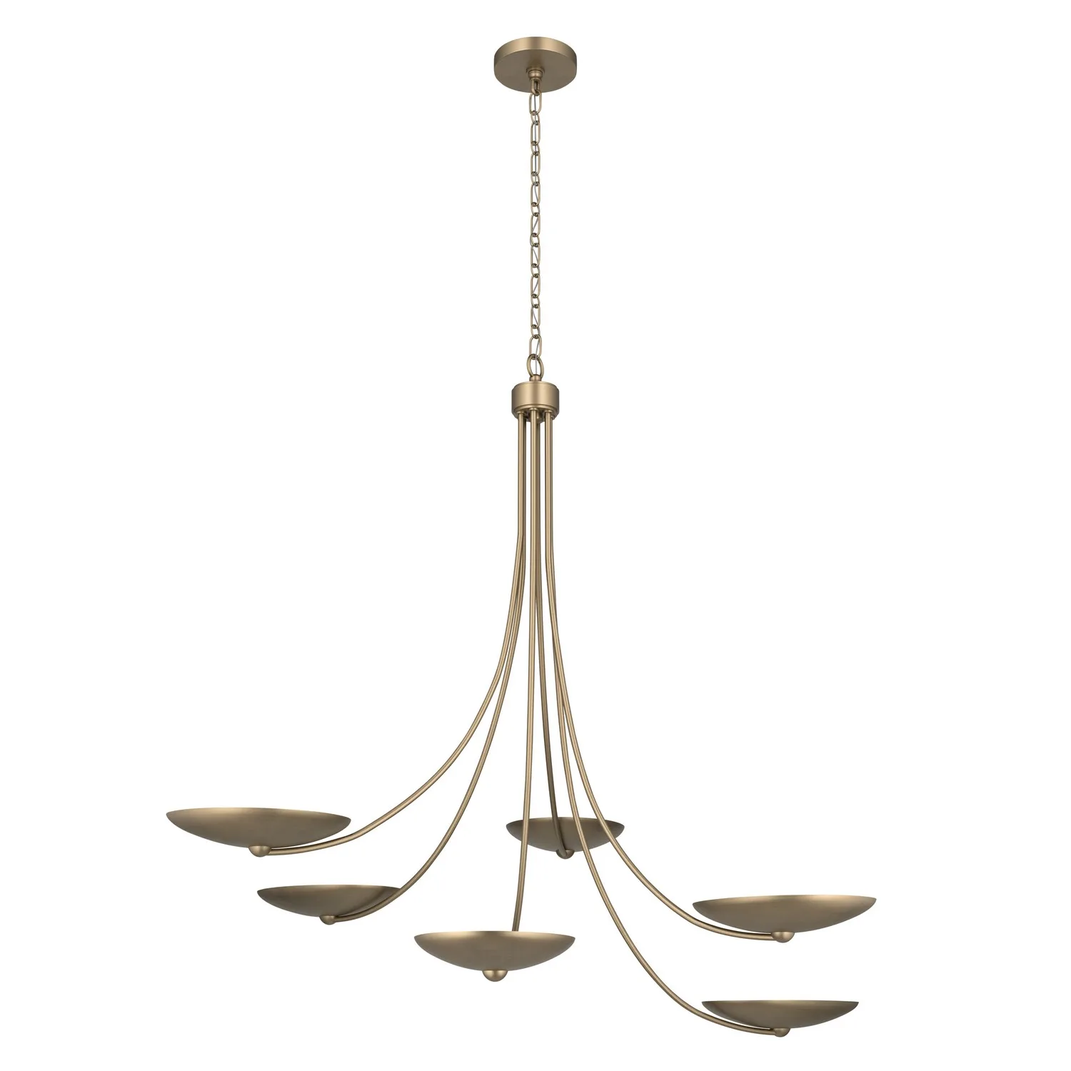 Palmela 6-Light Chandelier in Champagne Bronze