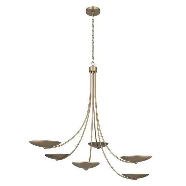 Palmela 6-Light Chandelier in Champagne Bronze