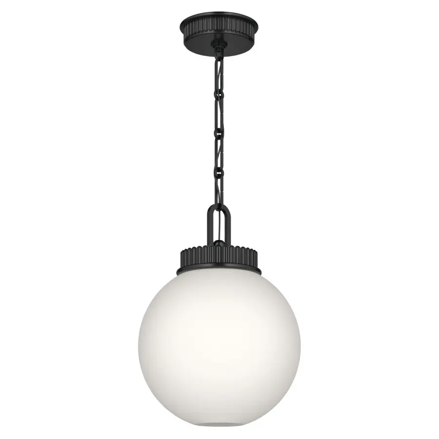 Andorra One Light Pendant in Black