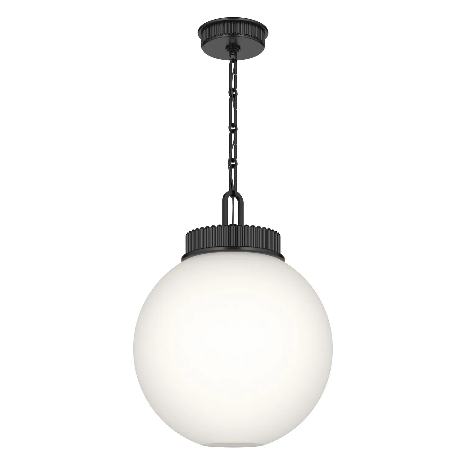 Andorra One Light Pendant in Black