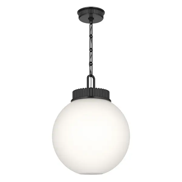 Andorra One Light Pendant in Black