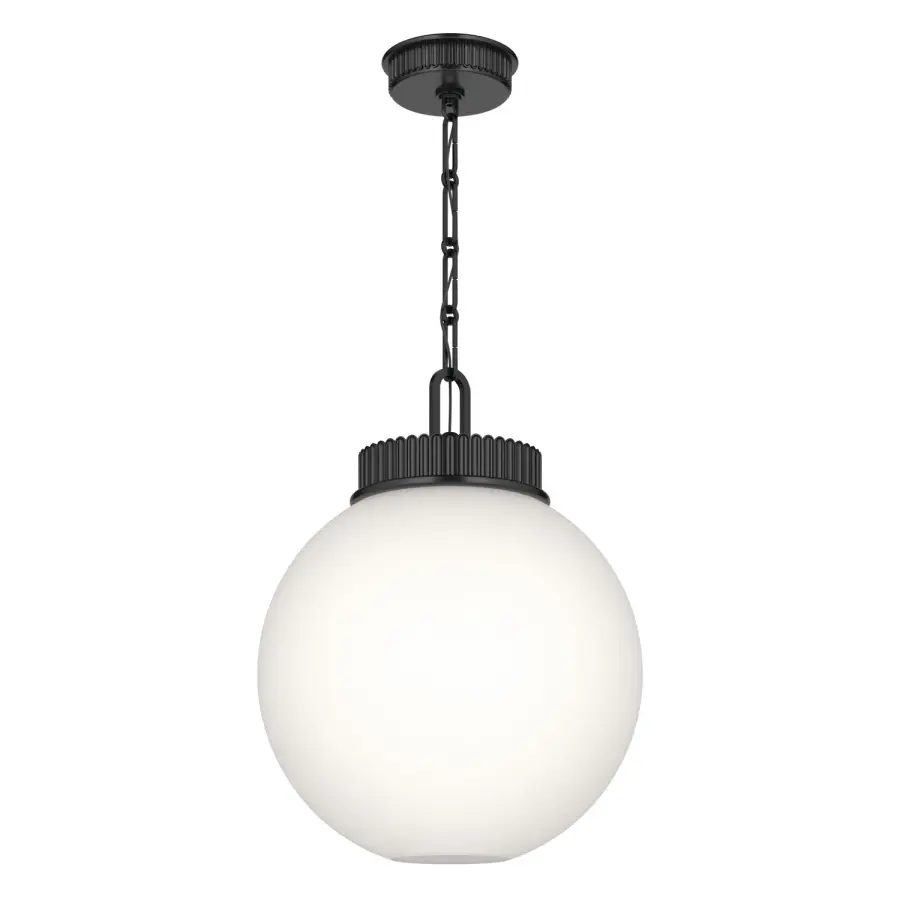 Andorra One Light Pendant in Black