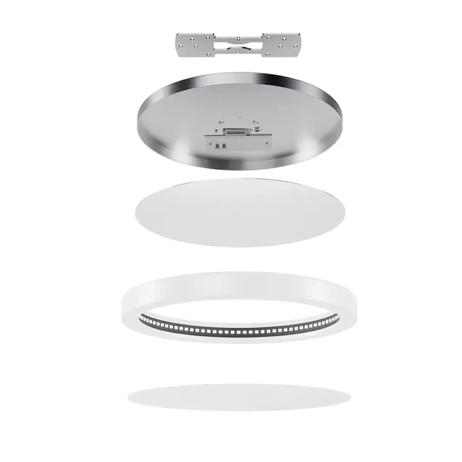 Ara White LED Flush Mount Ceiling Light - Image 3