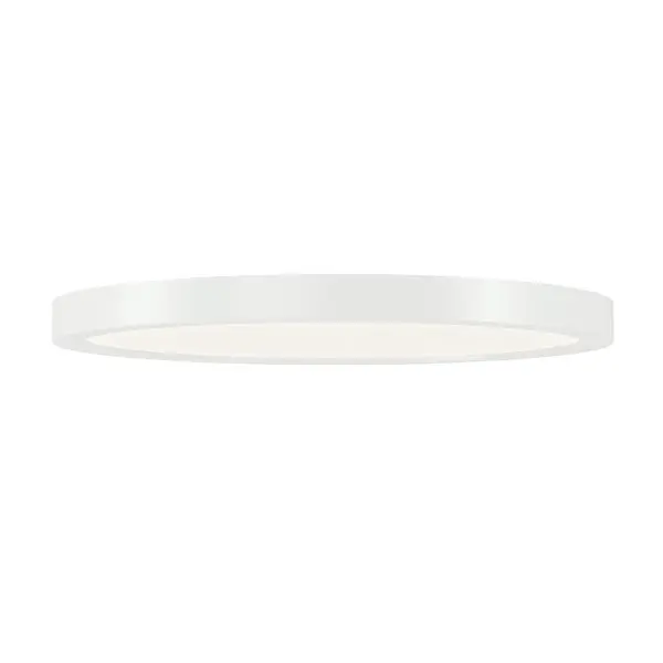 The Ara LED Ceiling Light delivers 1600 lumens of warm 3000K illumination in a sleek flush mount design. Perfect for task lighting in kitchens, bathrooms, and hallways with energy-efficient integrated LED technology. - alternate view
