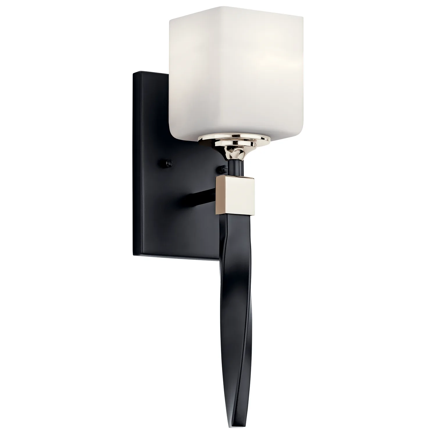Marette One Light Wall Sconce in Black
