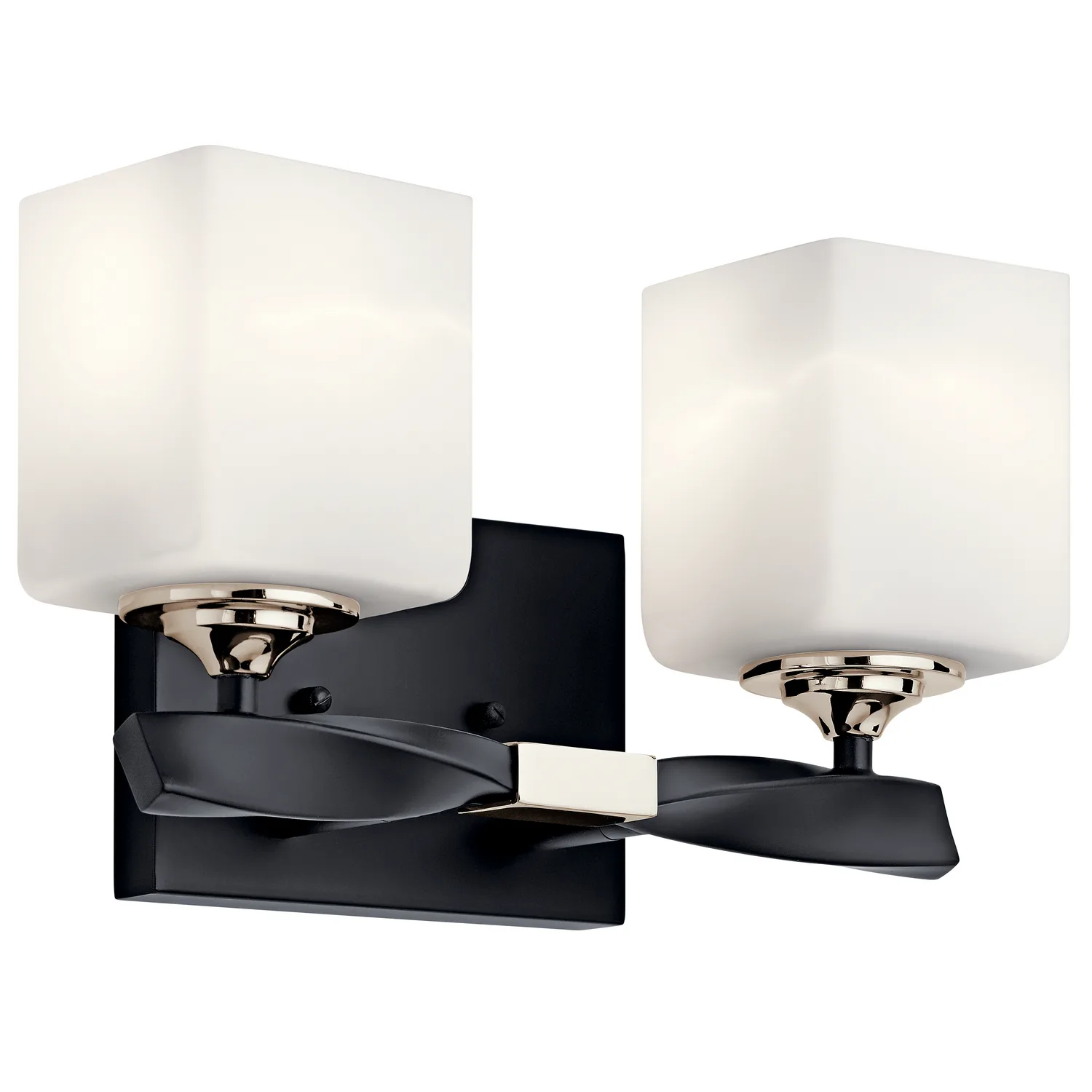 Marette Two Light Bath Vanity in Black