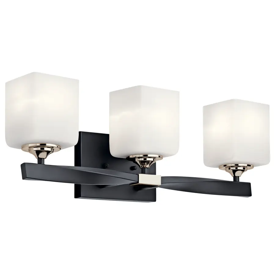 Marette 3-Light Vanity Light in Black