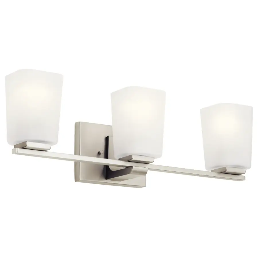 Roehm 3-Light Bath Vanity in Brushed Nickel