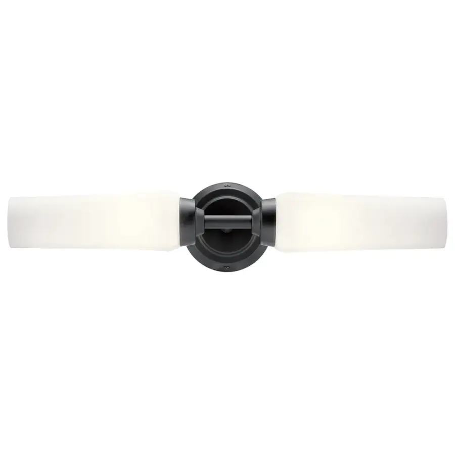 Truby 2-Light Vanity Light in Black - Image 2