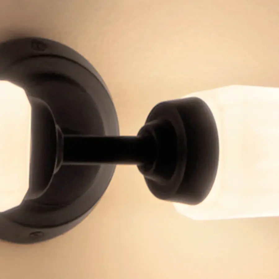 Truby 2-Light Vanity Light in Black - Image 12