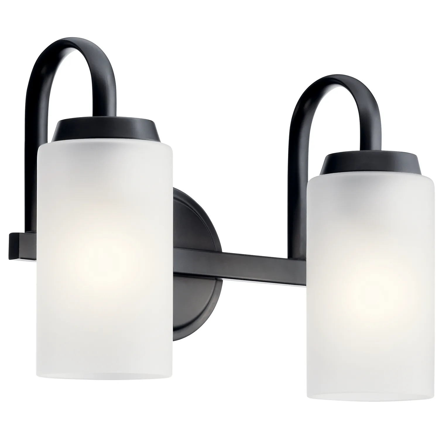 Kennewick Two Light Bath Vanity in Black