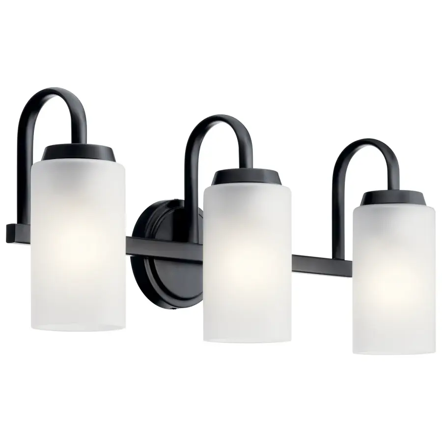 Kennewick 3-Light Bath Vanity in Black