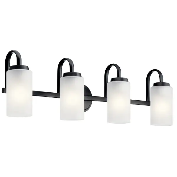 Kennewick 4-Light Bath Vanity in Black