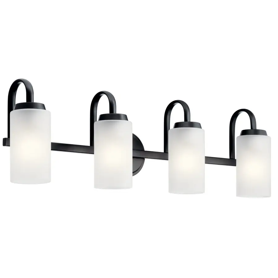 Kennewick 4-Light Bath Vanity in Black