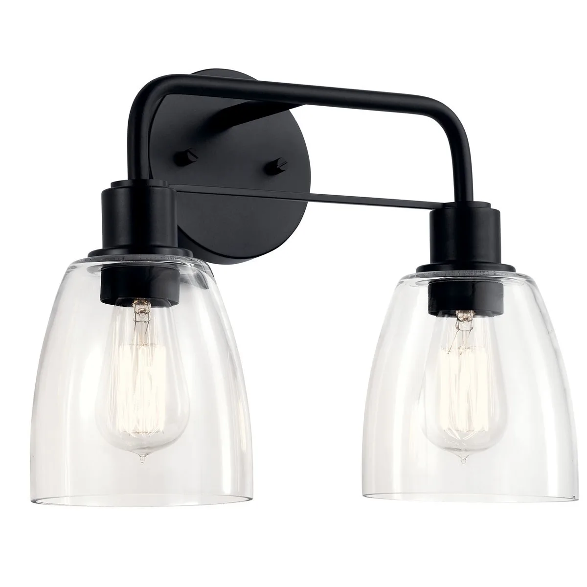 Meller 2-Light Vanity Light in Black
