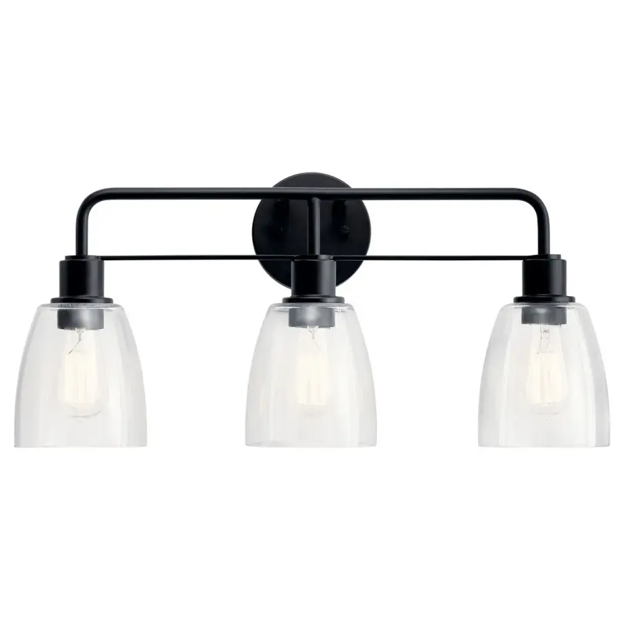 Meller 3-Light Vanity Light in Black - Image 2
