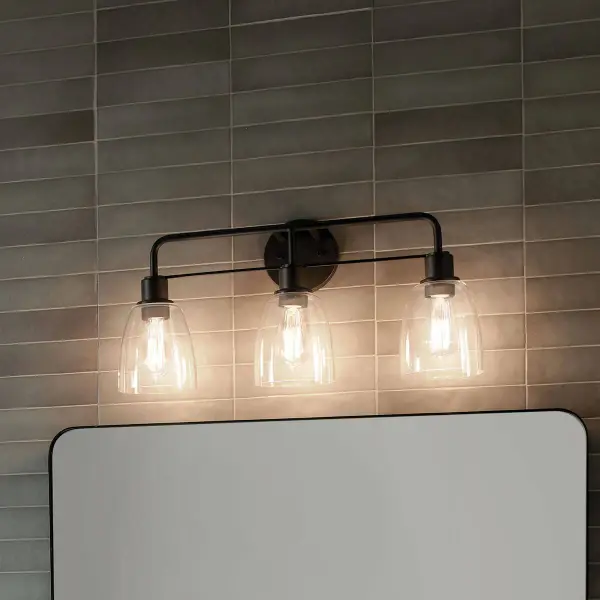 Meller 3-Light Vanity Light in Black - Image 5