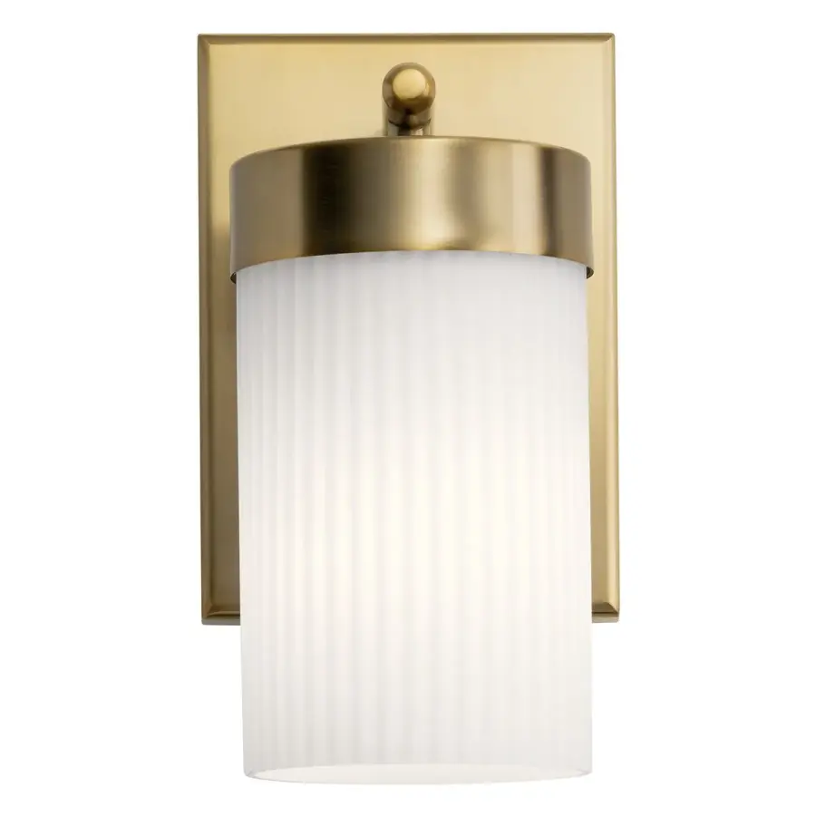 Ciona Wall Sconce in Brushed Natural Brass - Image 2