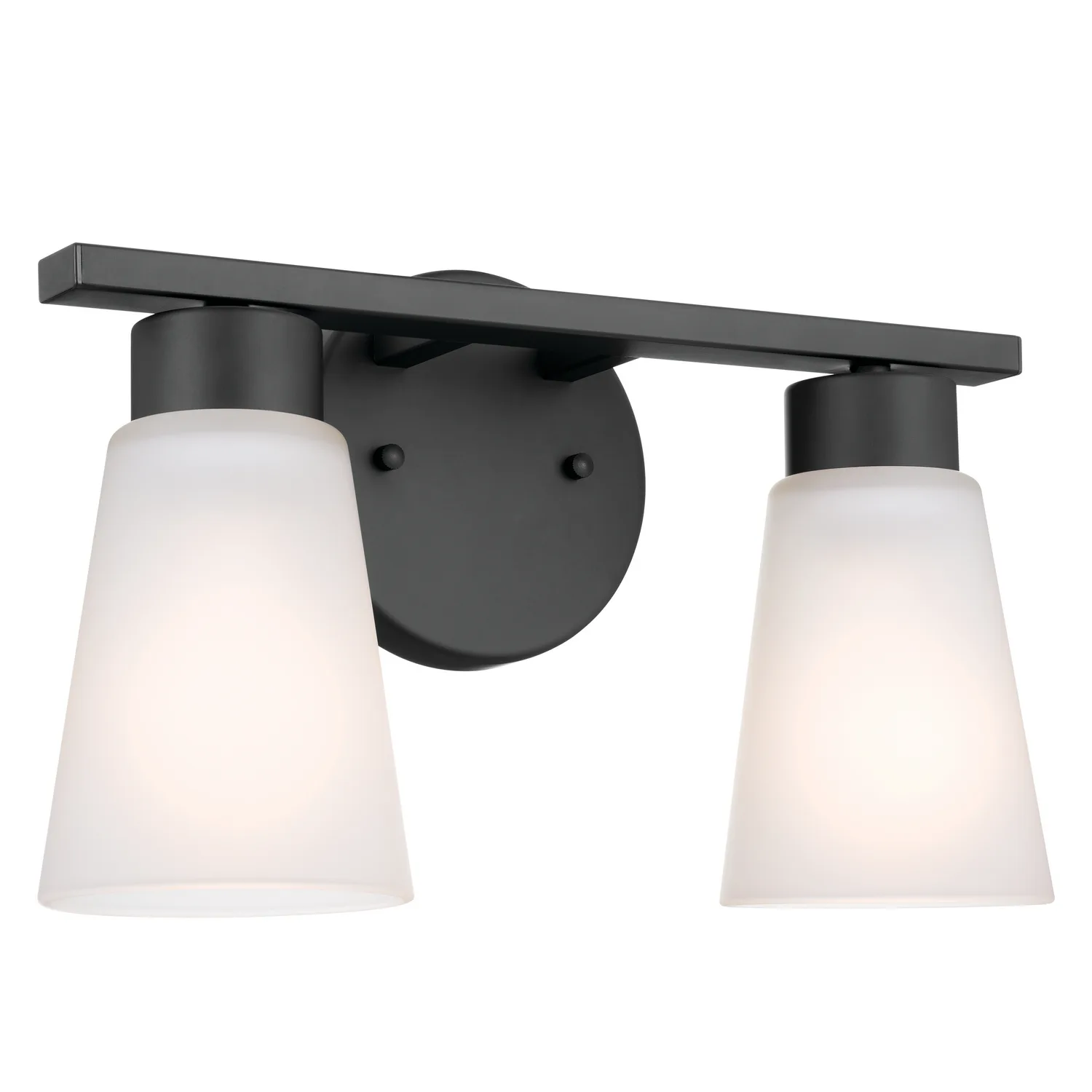 Stamos Two Light Bath Vanity in Black