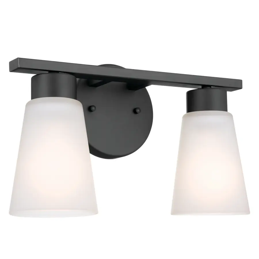 Stamos Two Light Bath Vanity in Black