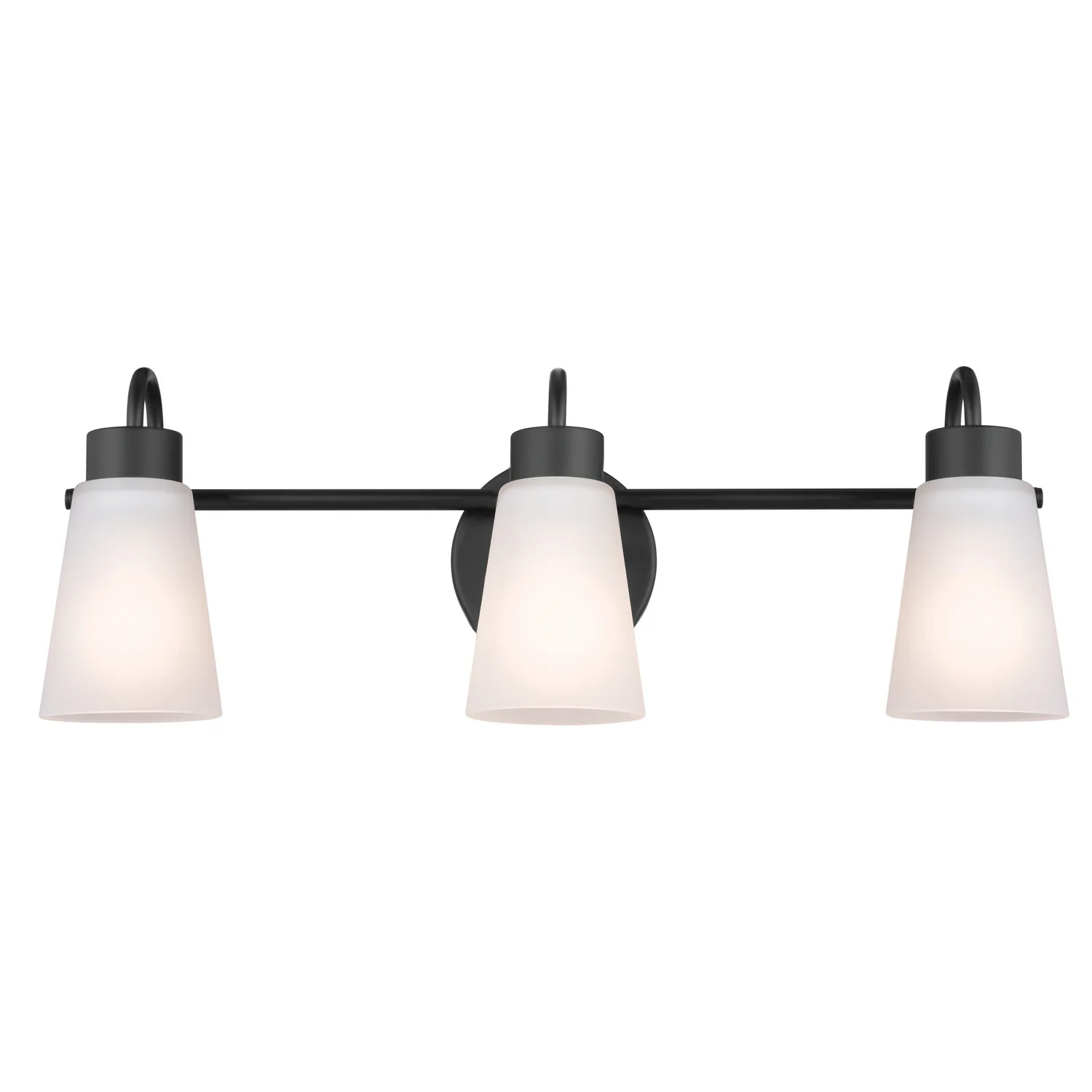 Erma 3-Light Bath Vanity in Black