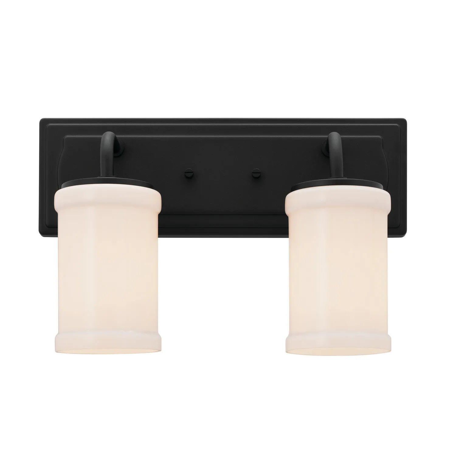 Vetivene Two Light Bath Vanity in Textured Black