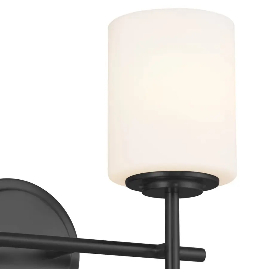 Ali 2-Light Vanity Light in Black - Image 2
