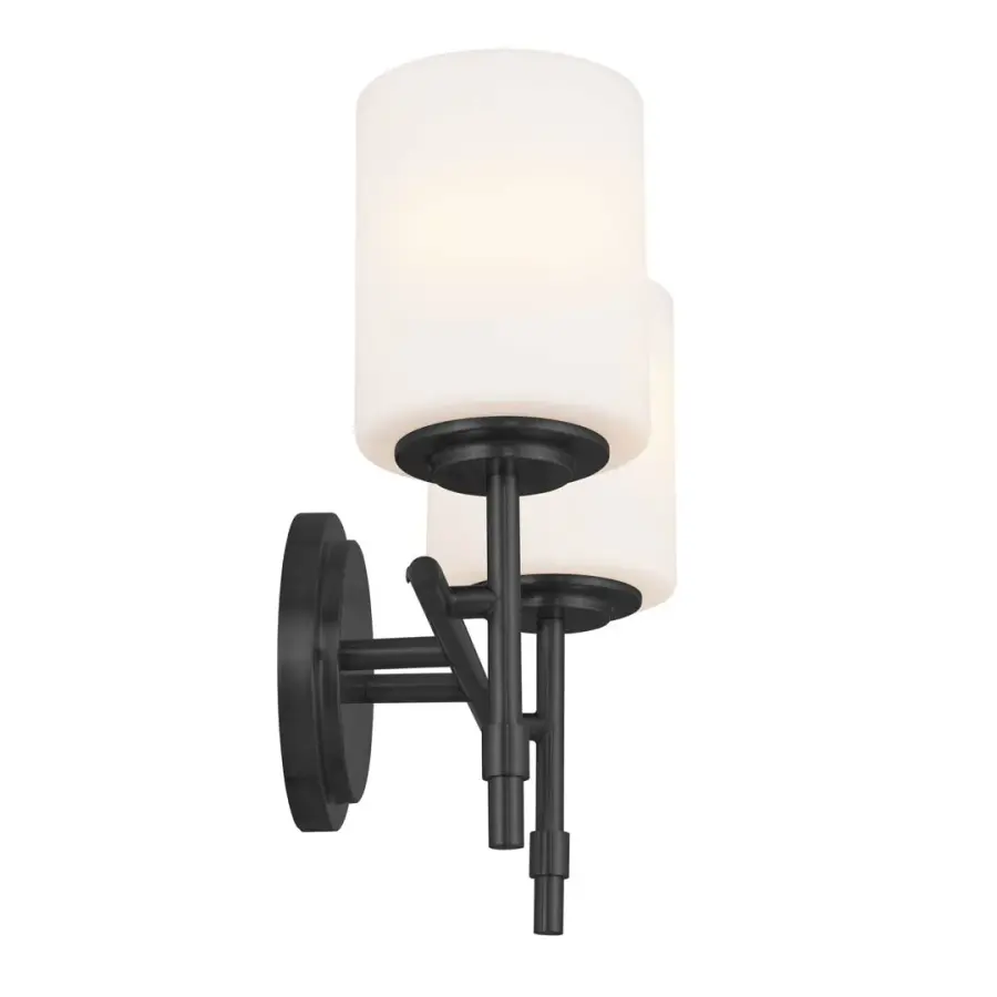 Ali 2-Light Vanity Light in Black - Image 4