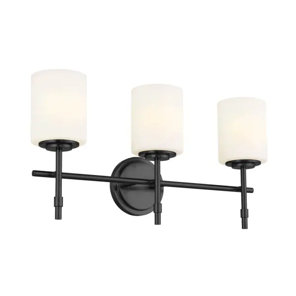 The Ali Vanity Light combines updated traditional styling with modern functionality. Its 23.25-inch width makes it ideal for medium to large vanities, while the dimmable feature and damp rating ensure versatility in any bathroom setting.