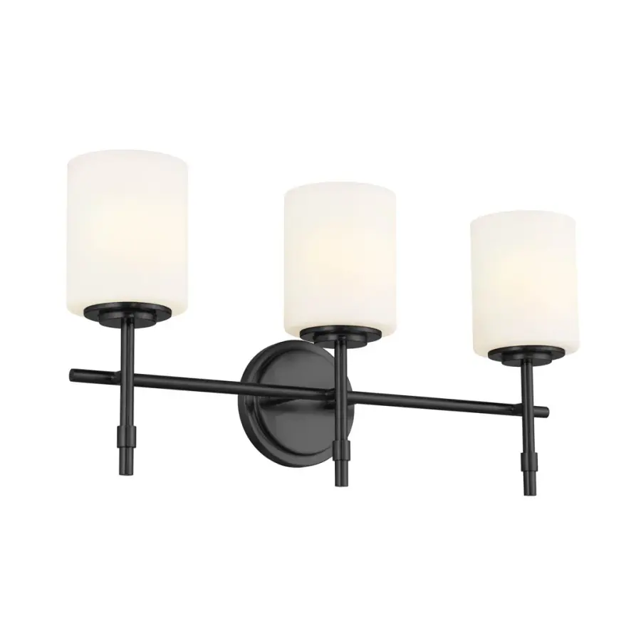 Ali 3-Light Vanity Light in Black - Image 1