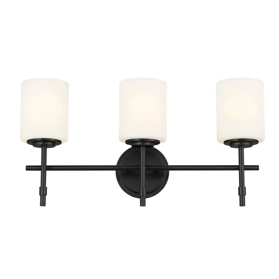 Ali 3-Light Vanity Light in Black - Image 3