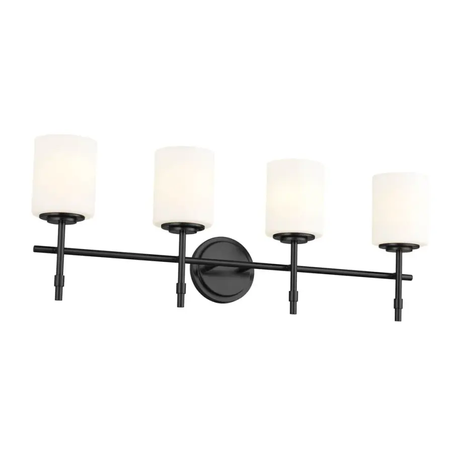 Ali 4-Light Vanity Light in Black - Image 1