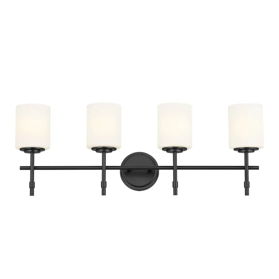 Ali 4-Light Vanity Light in Black - Image 2