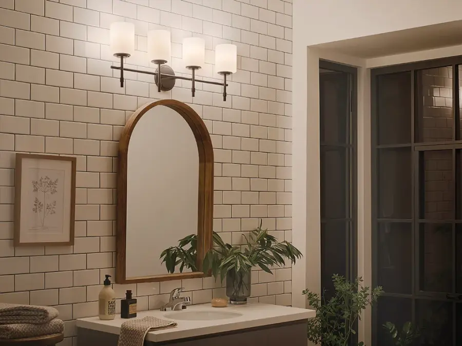 Ali 4-Light Vanity Light in Black - Image 8