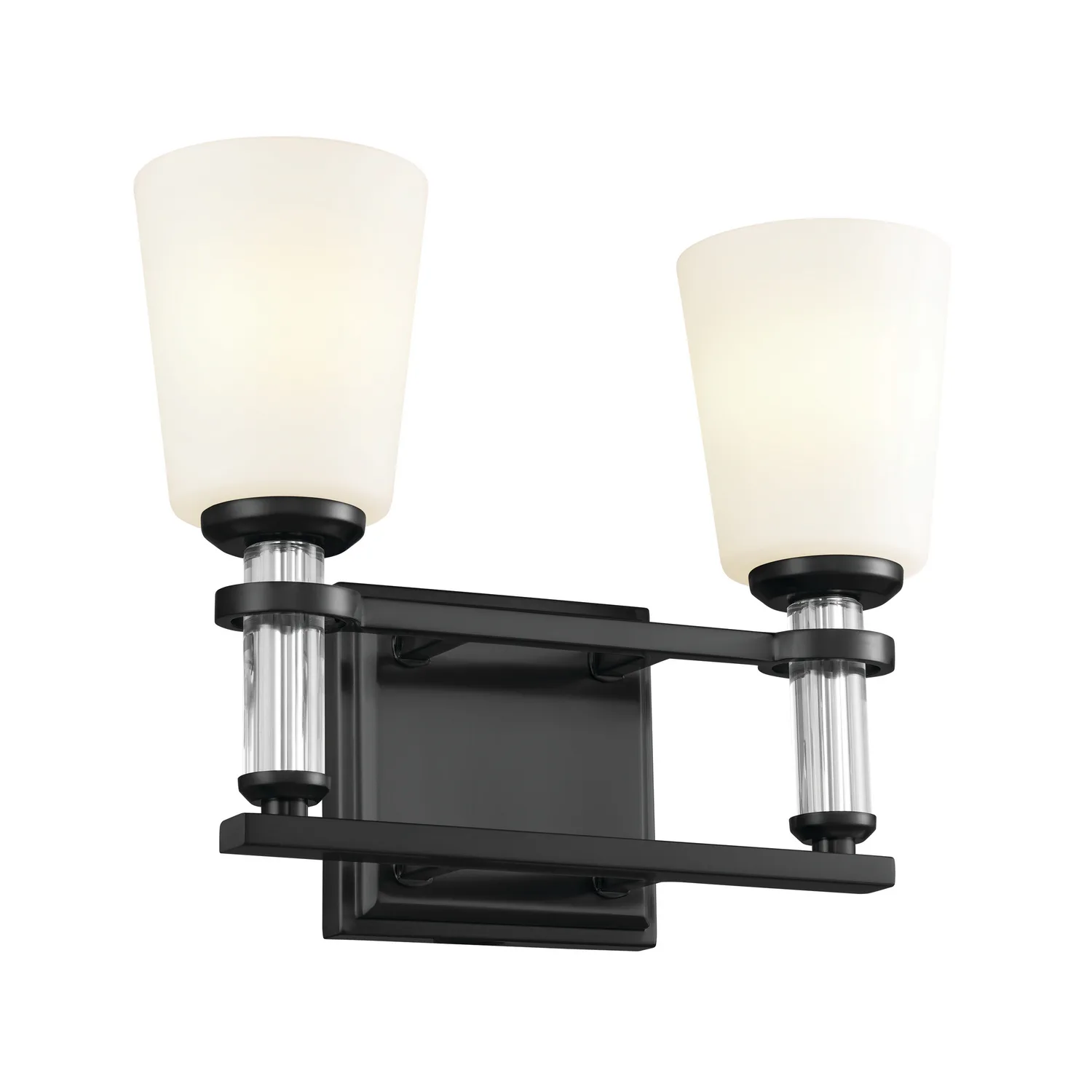 Rosalind Two Light Bath Vanity in Black