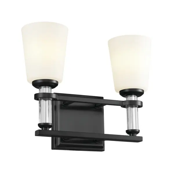Rosalind Two Light Bath Vanity in Black