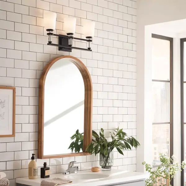 Rosalind 3-Light Vanity Light in Black - Image 11