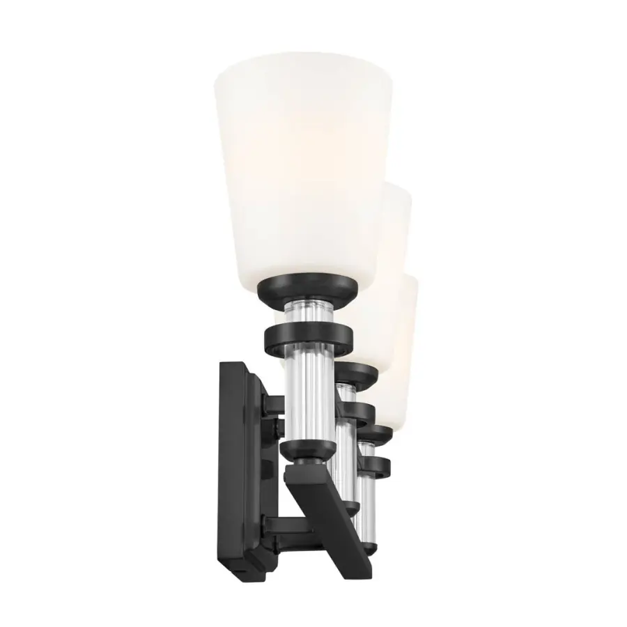 Rosalind 3-Light Vanity Light in Black - Image 3