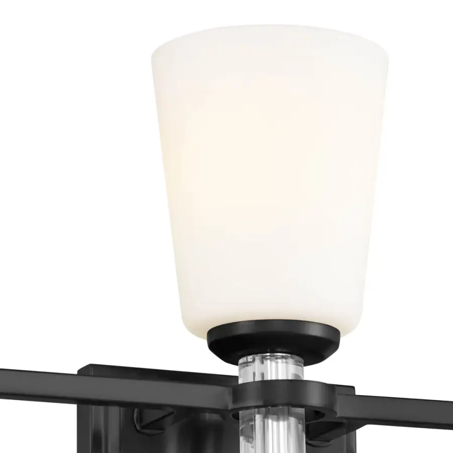 Rosalind 3-Light Vanity Light in Black - Image 4