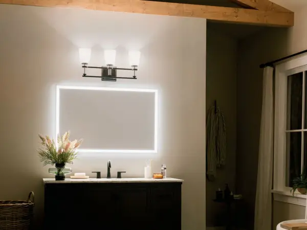 Rosalind 3-Light Vanity Light in Black - Image 9