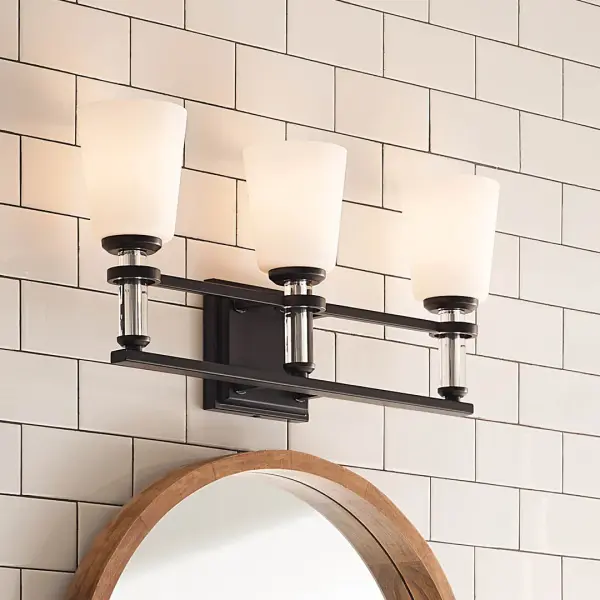 Rosalind 3-Light Vanity Light in Black - Image 10