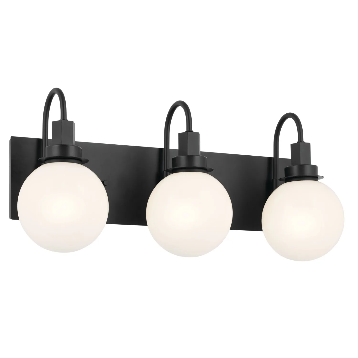 Hex Three Light Bath Vanity in Black