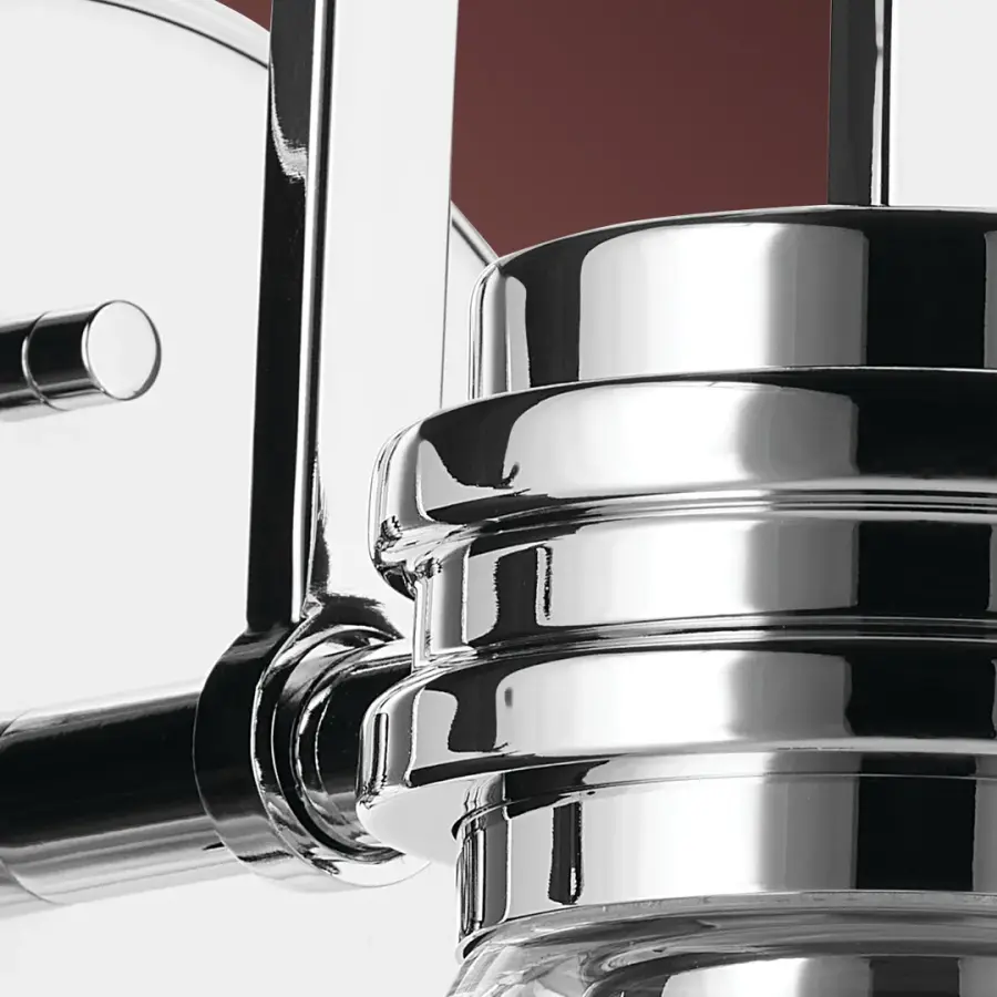 Farum Chrome Wall Sconce with Clear Glass - Image 5