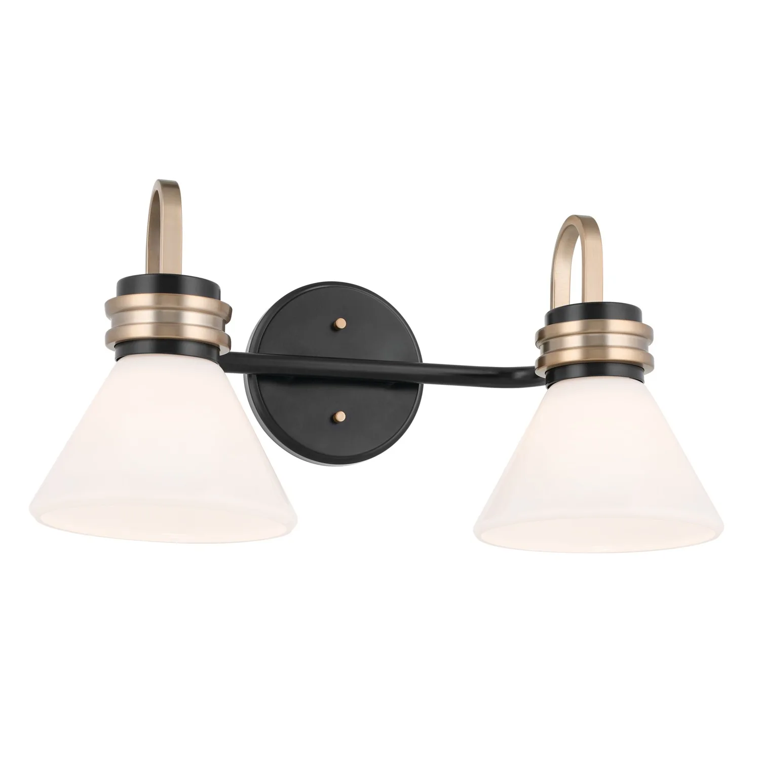 Farum Two Light Bath Vanity in Black
