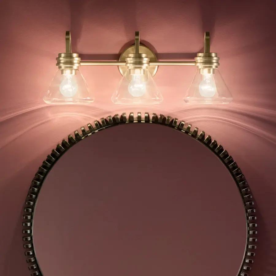 Farum 3-Light Vanity Light in Champagne Bronze - Image 4