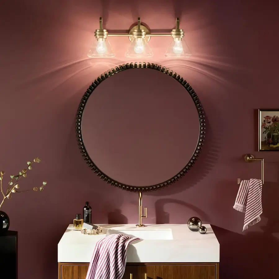Farum 3-Light Vanity Light in Champagne Bronze - Image 6