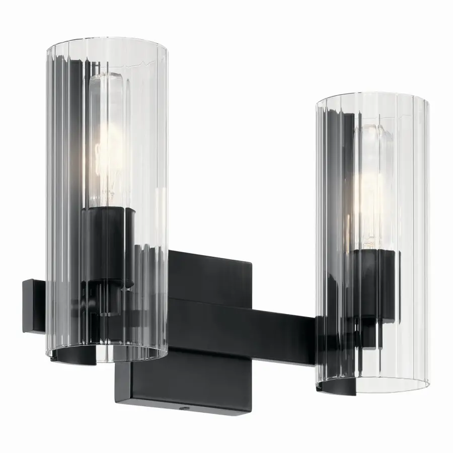 Jemsa Two Light Vanity in Black