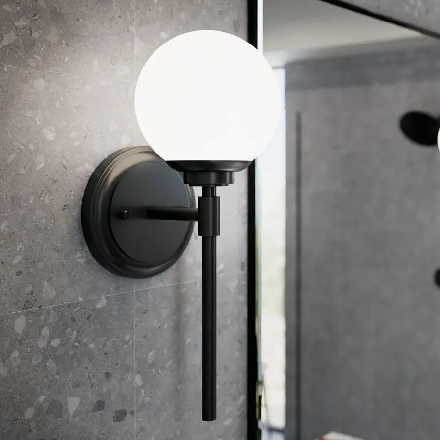 Benno Wall Sconce in Black - Image 4