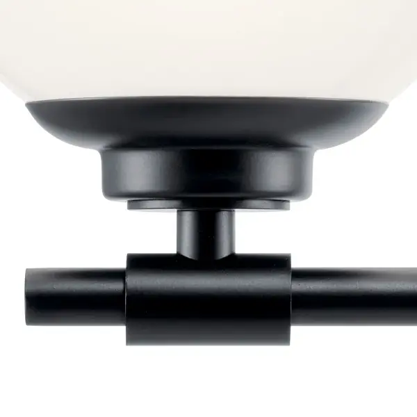 Benno 2-Light Vanity Light in Black - Image 3